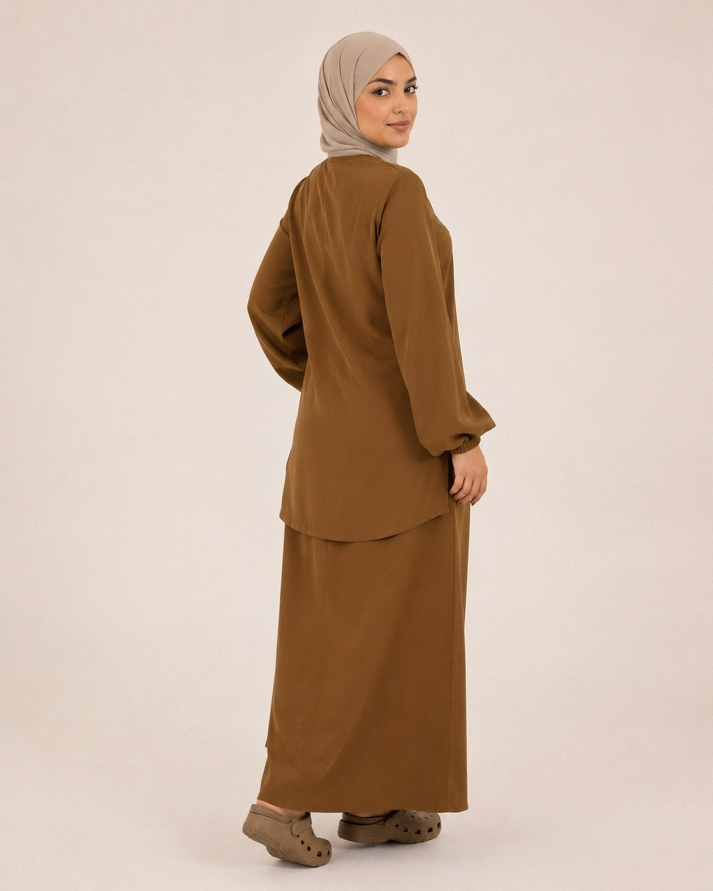 scrub jupe-marron