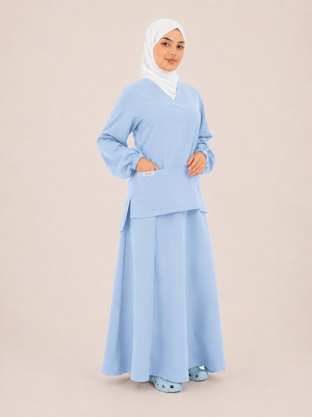 scrub jupe-blue ciel