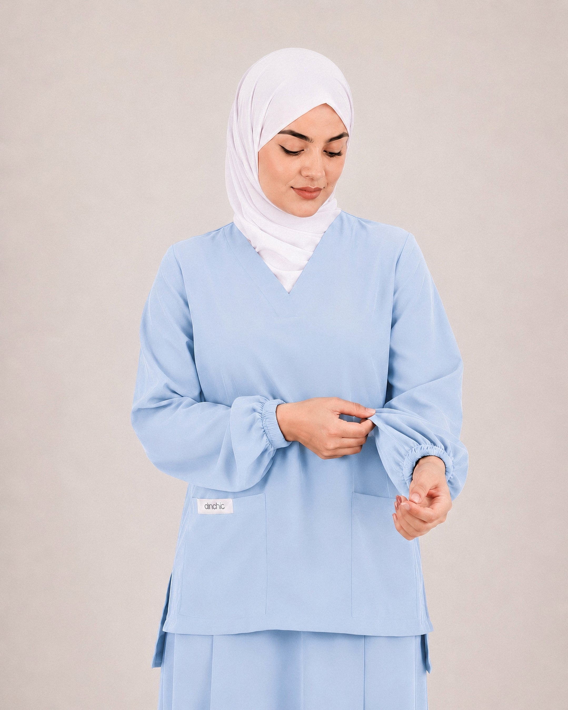 scrub jupe-blue ciel