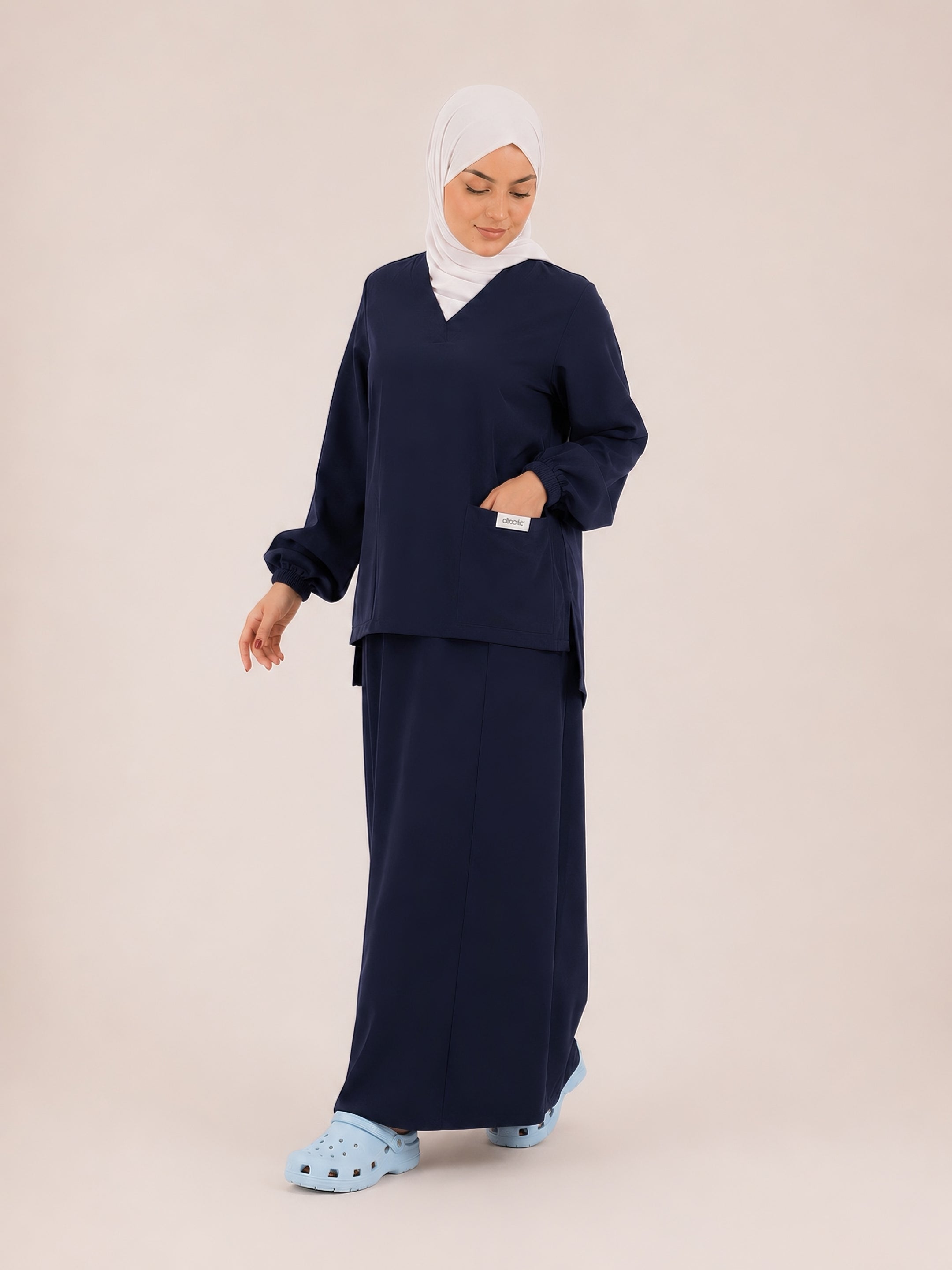 scrub jupe-blue nuit