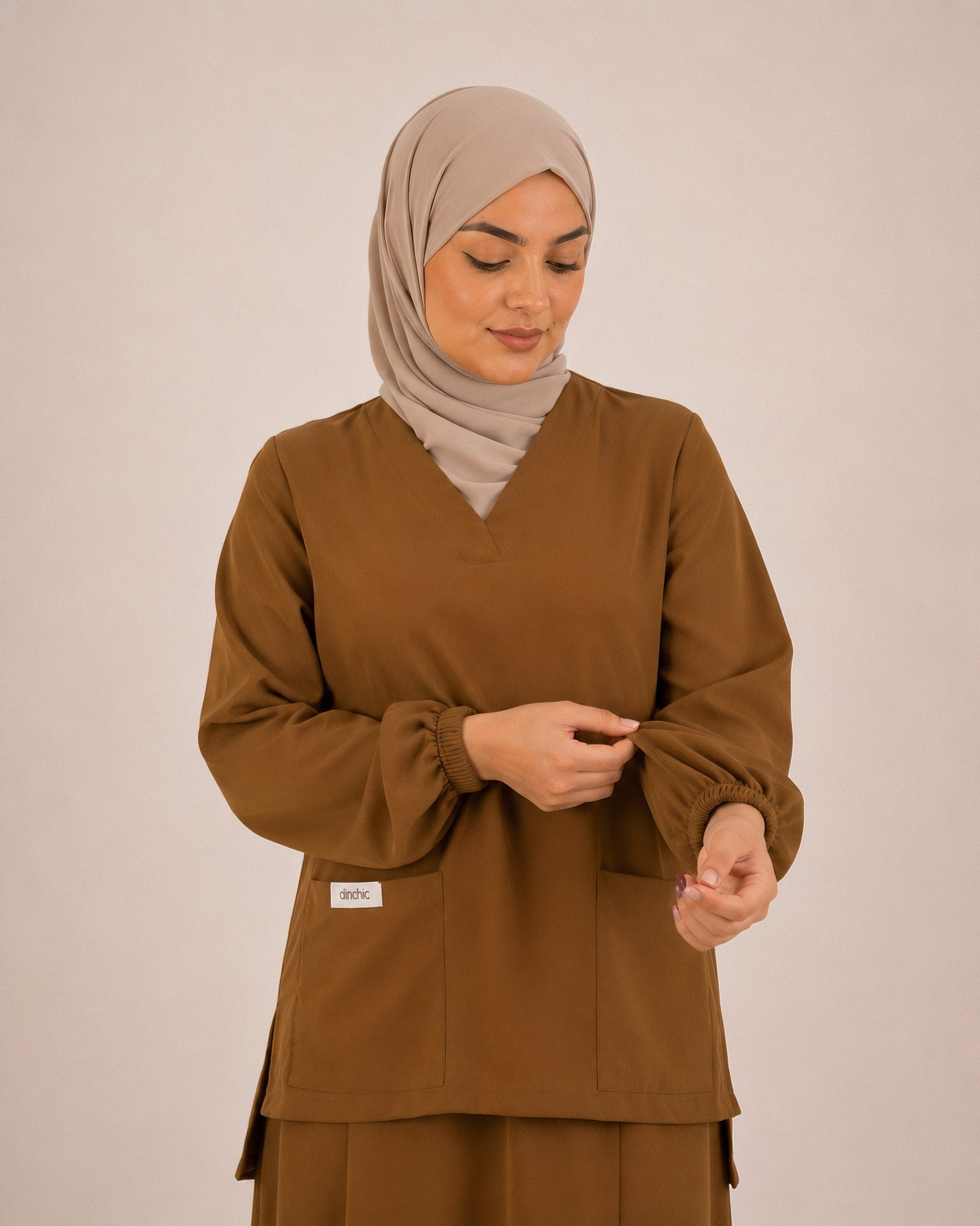 scrub jupe-marron