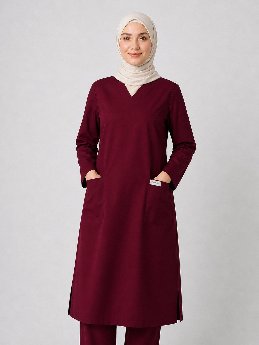 scrub rosa-grenat