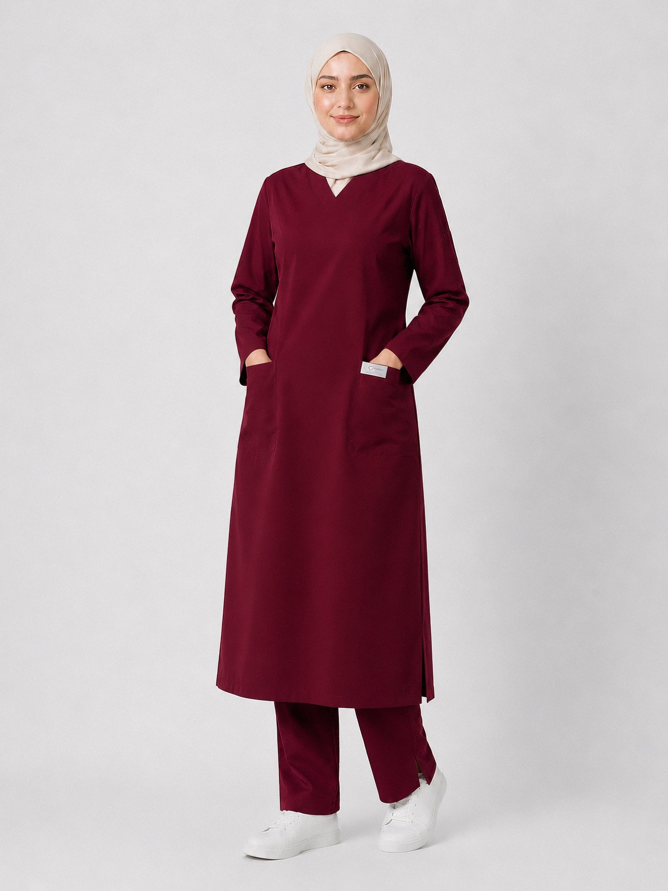 scrub rosa-grenat