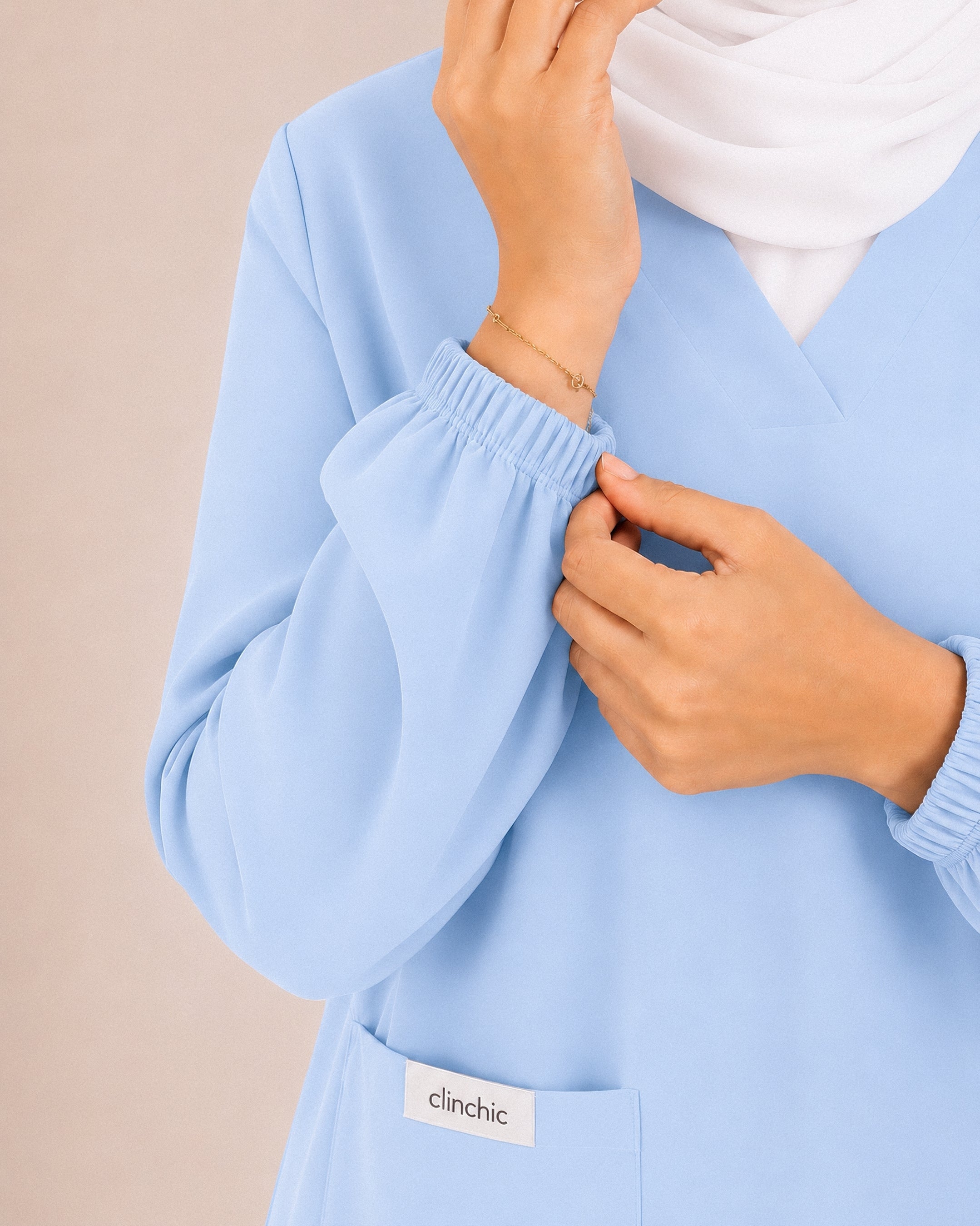 scrub jupe-blue ciel